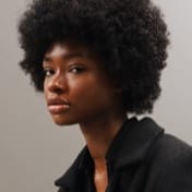 An African-American lady with afro